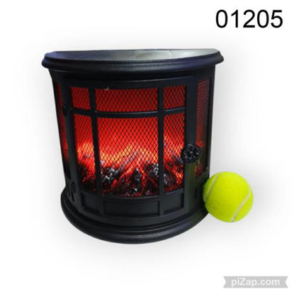 Imagen de LAMPARA SIMIL ESTUFA A LEÑA 30X25X12,8CM 12.25